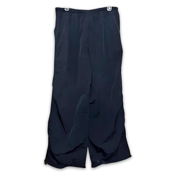 ASOS Wide Leg Pants High Rise Pull-On Style Bungee Cord Adjustable Black W 4 NWT - Picture 4 of 9